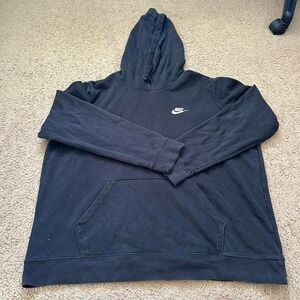 Black Nike hoodie with embroidered logo